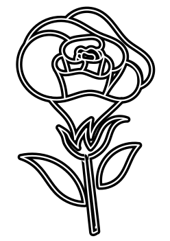 Flower49 free coloring pages for kids