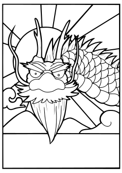 Dragon 11 free coloring pages for kids