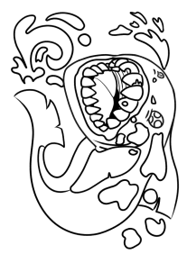 Shark2 free coloring pages for kids