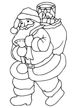 Santaclaus11 free coloring pages for kids
