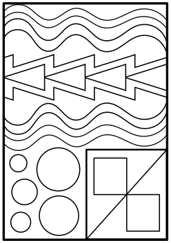 Shapes free coloring pages for kids