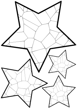 voronoi star free coloring pages for kids
