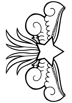 Star Queen free coloring pages for kids
