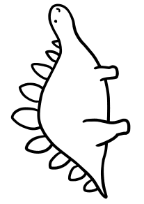 Stegosaurs4 free coloring pages for kids