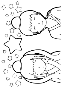 Tanabata Star Festival free coloring pages for kids