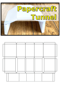 Tunnel Papercraft free coloring pages for kids