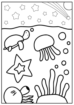 Under Sear free coloring pages for kids