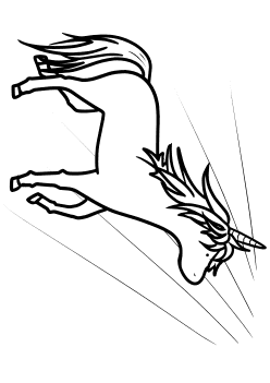 Unicorn3 free coloring pages for kids