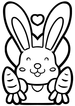 Rabbit10 free coloring pages for kids