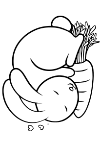 Rabbit9 free coloring pages for kids
