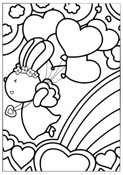 Heart World free coloring pages for kids