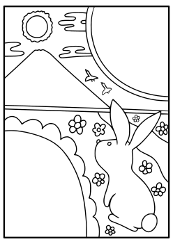 Rabbit15 free coloring pages for kids