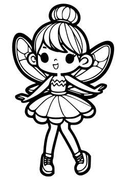Fairy 2 free coloring pages for kids