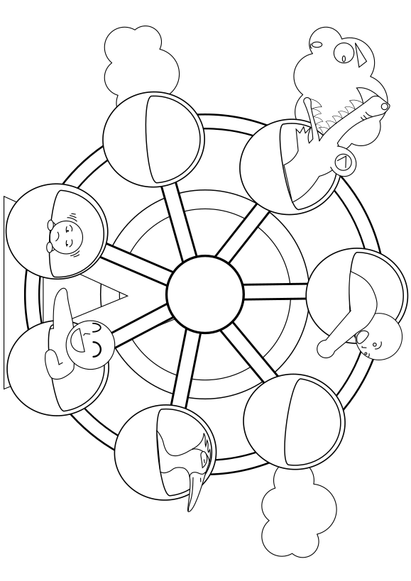 Tourist car free coloring pages for kids