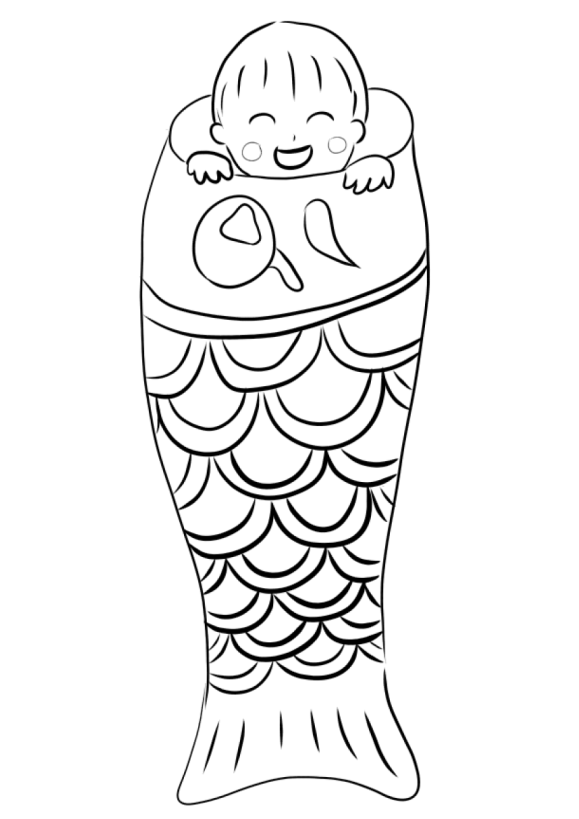 koinobori4 free coloring pages for kids