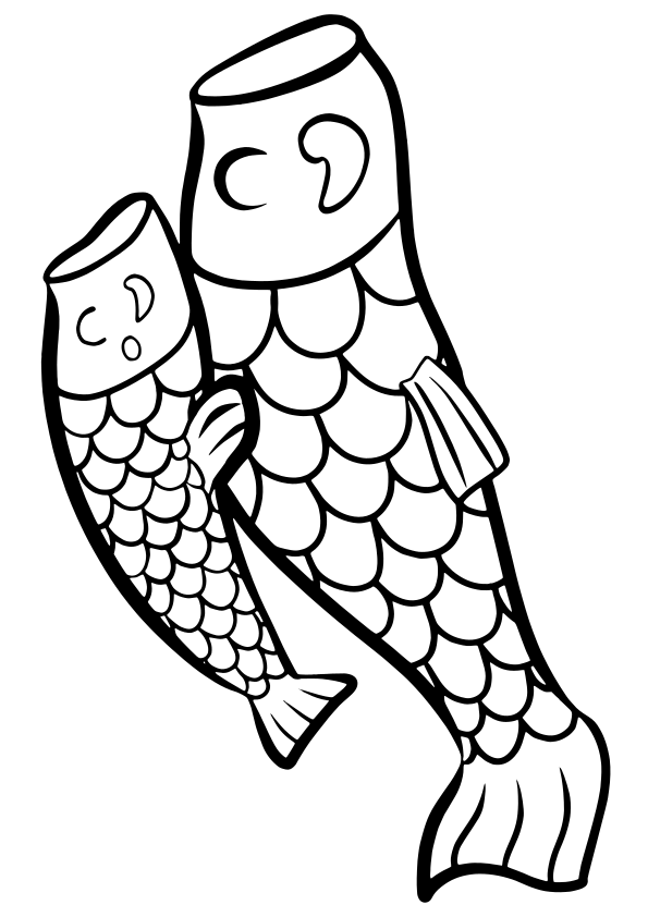 Koinobori8 free coloring pages for kids