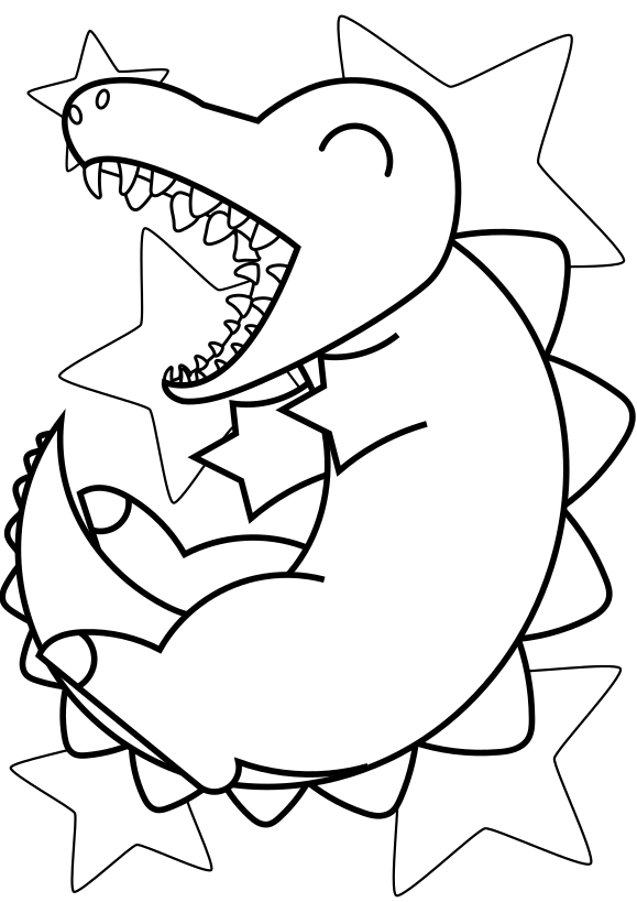 Dinosaur character 1 free coloring pages for kids