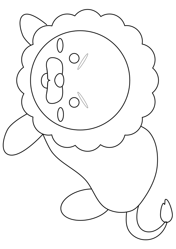 Lion free coloring pages for kids