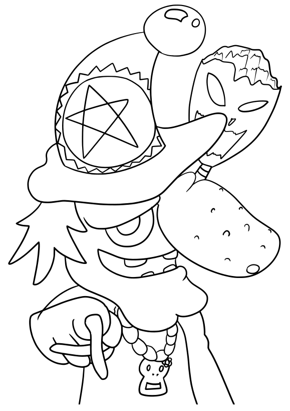 Witch2 free coloring pages for kids