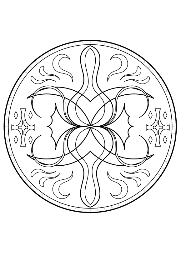 Mandala14 free coloring pages for kids