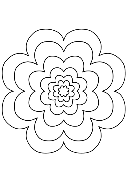 Flower Mandala33 free coloring pages for kids