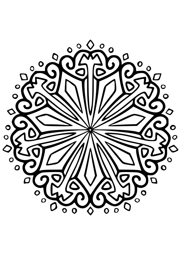 Mandala68 free coloring pages for kids