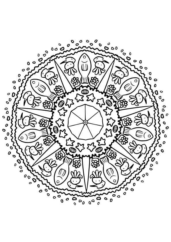 Mandala47 free coloring pages for kids