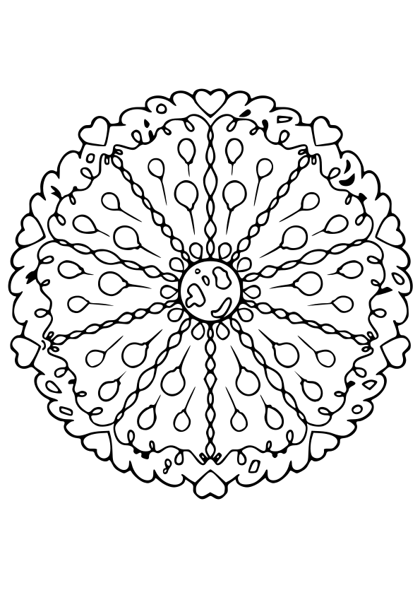 Mandala65 free coloring pages for kids