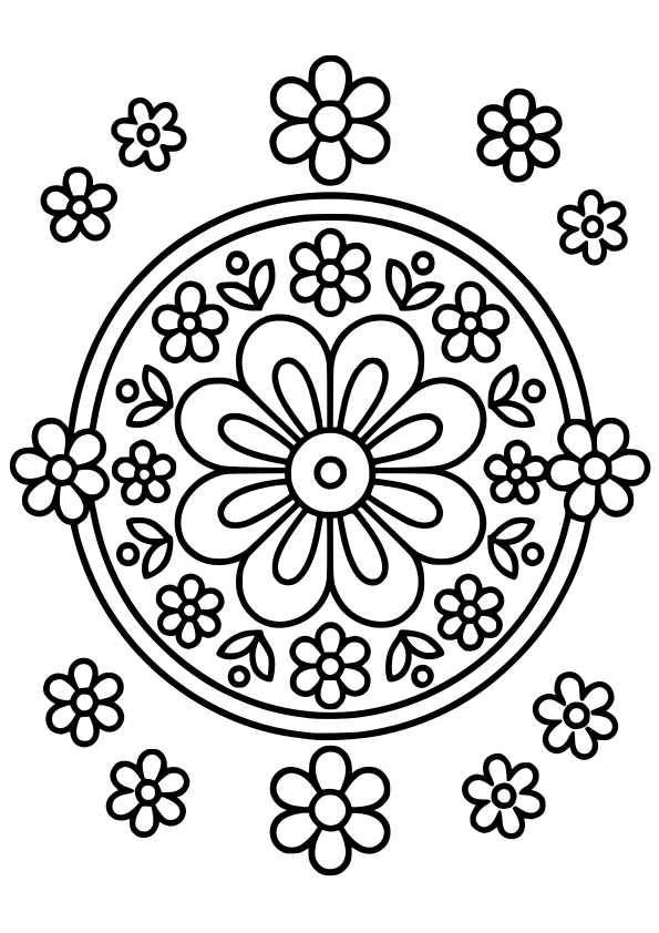 Mandala82 free coloring pages for kids