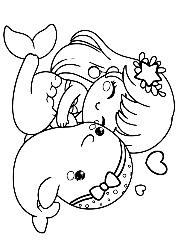 Mermaid 16 free coloring pages for kids