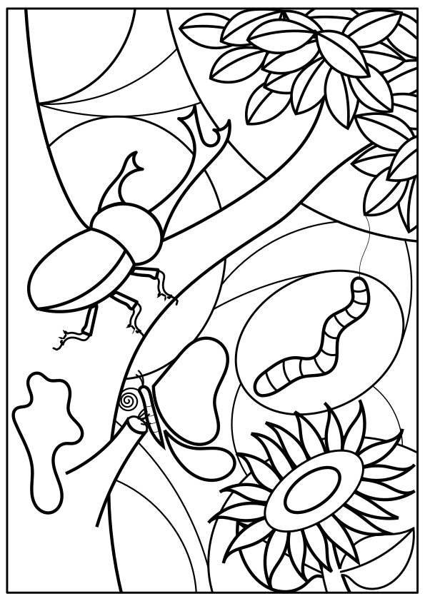 Summer free coloring pages for kids