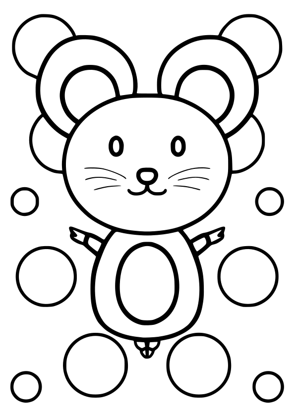 Mouce5 free coloring pages for kids
