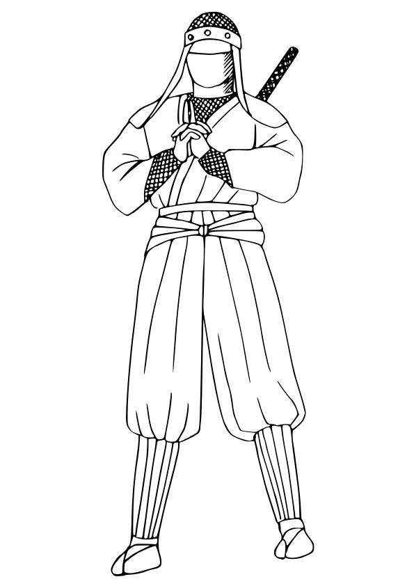Ninja6 free coloring pages for kids