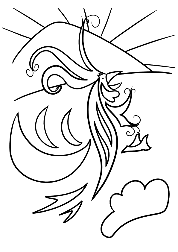 Rooster2 free coloring pages for kids