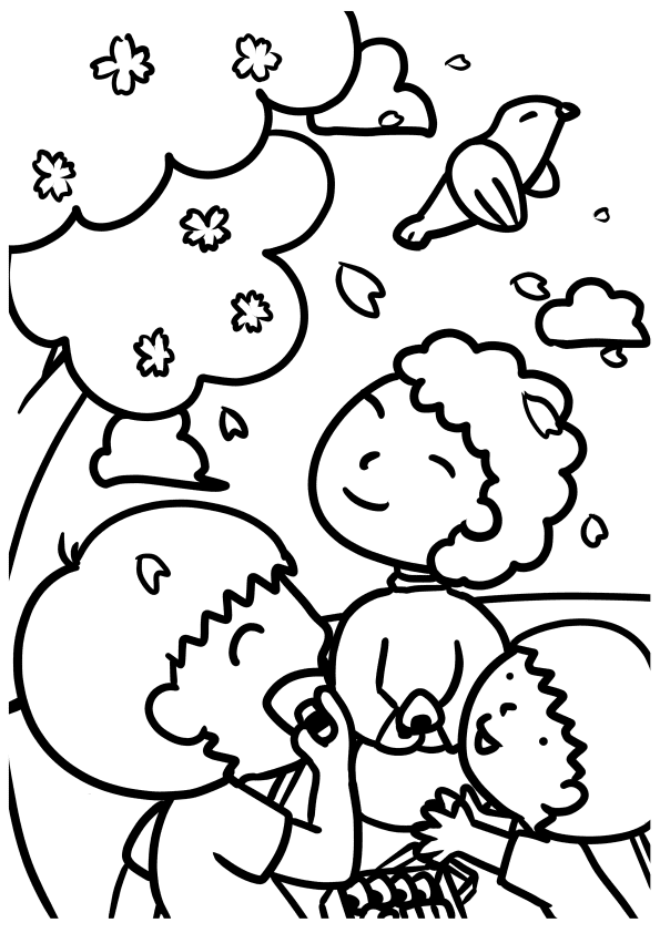 Sakura4 free coloring pages for kids