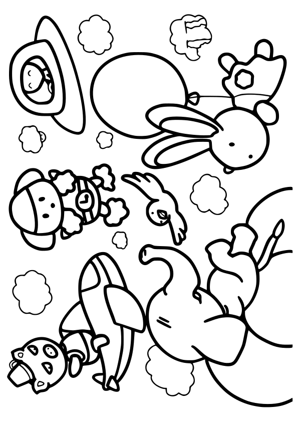 Sky world free coloring pages for kids