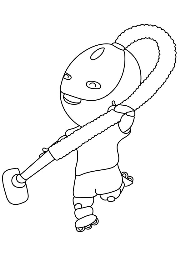 Cleaning Robot free coloring pages for kids