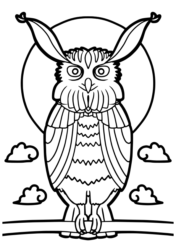 Owl2 free coloring pages for kids