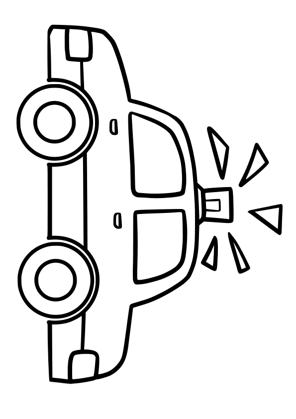 Police Patrol car2 free coloring pages for kids