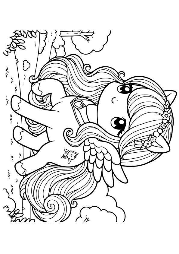 Pegasus 2 free coloring pages for kids