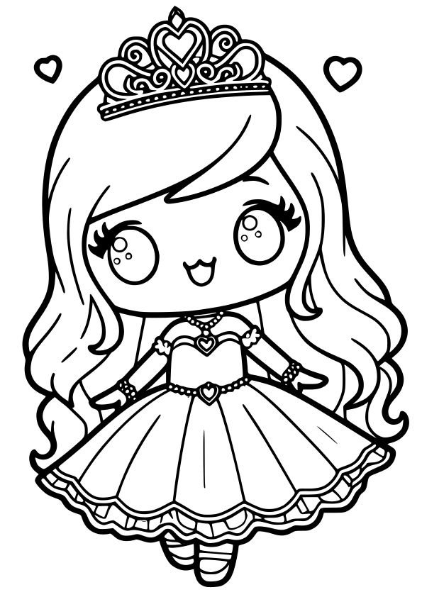 Princess 11 free coloring pages for kids