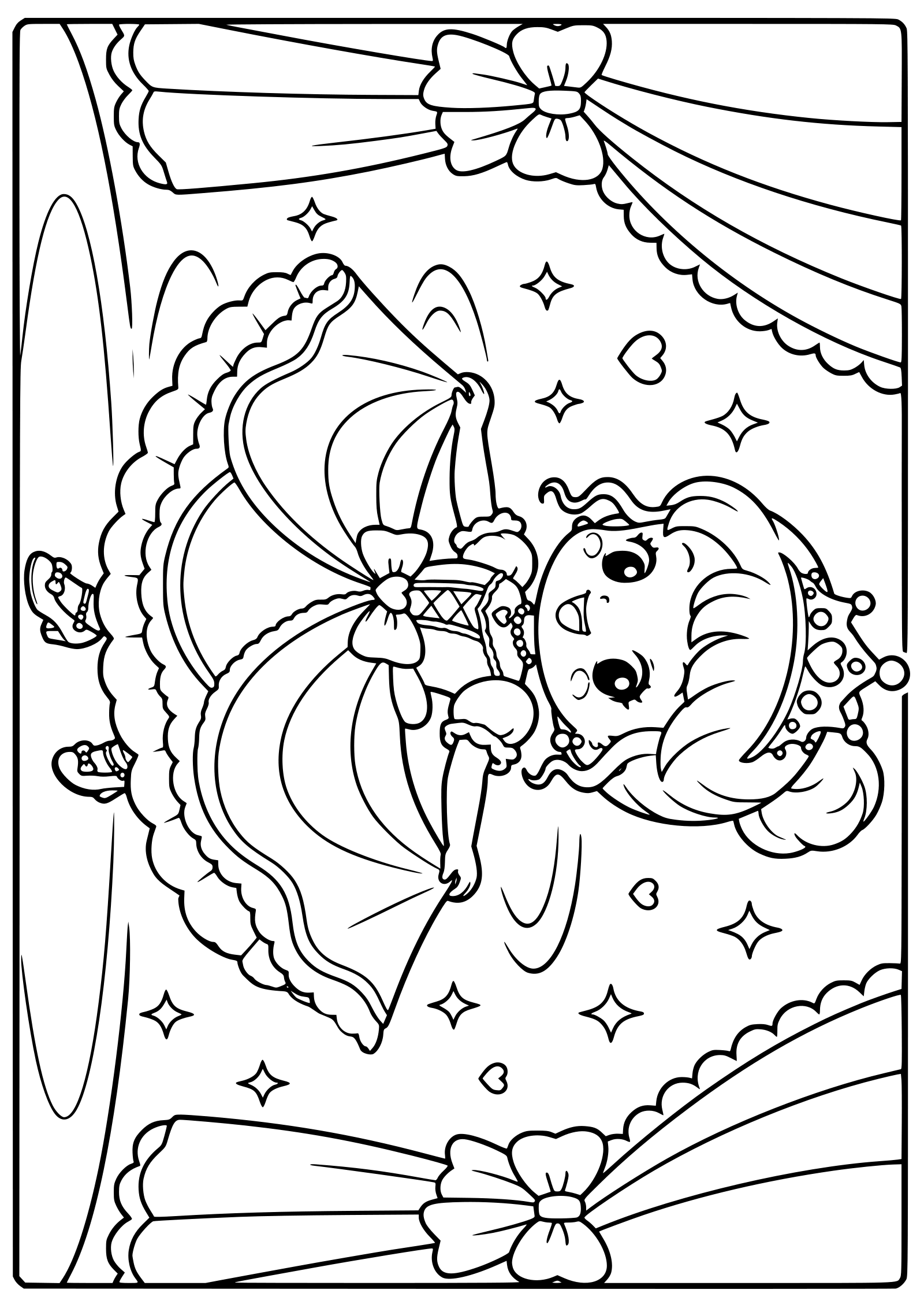 Princess Dance 28 free coloring pages for kids
