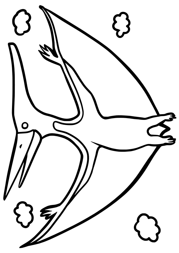 Pteranodon 3 free coloring pages for kids