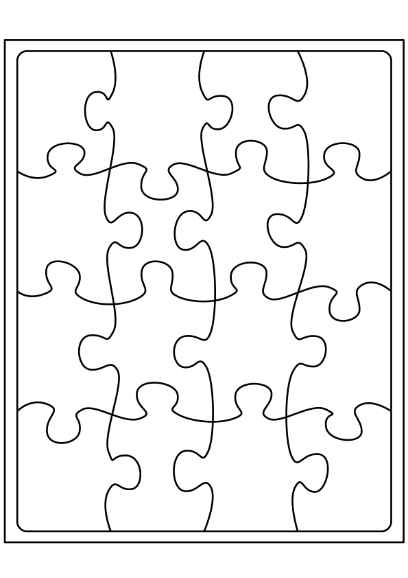 Jigsaw Puzzle2 free coloring pages for kids