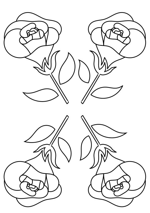 Flower48 free coloring pages for kids