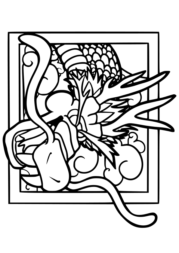 Dragon8 free coloring pages for kids