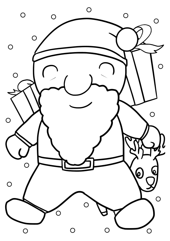 Santaclaus3 free coloring pages for kids