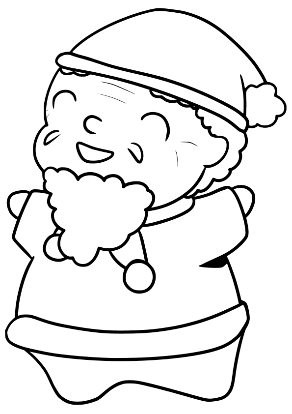 Santaclause7 free coloring pages for kids