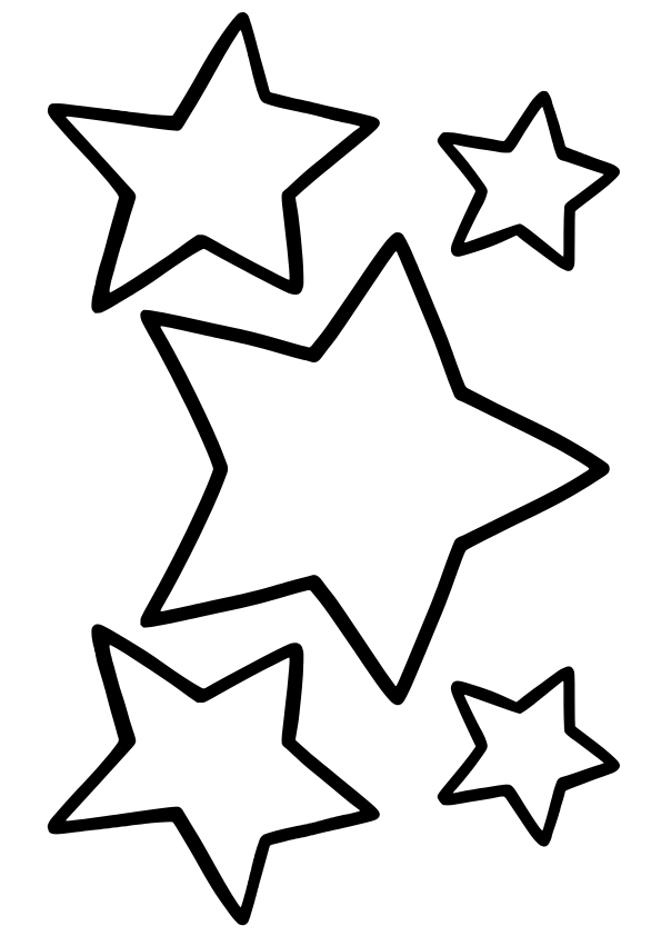 星１６の簡単な塗り絵です