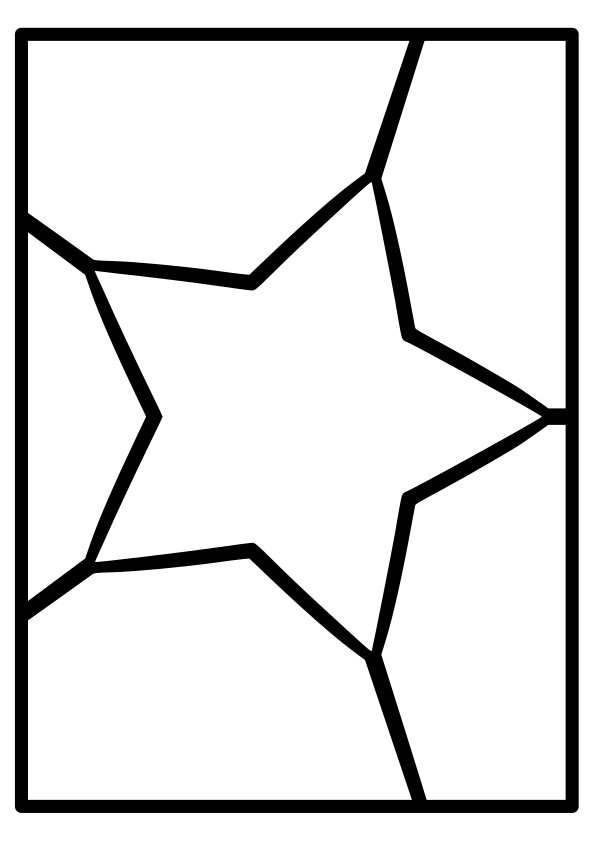 Easy star17 free coloring pages for kids